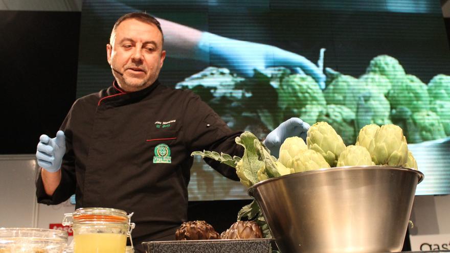 La alcachofa de la Vega Baja acude a Madrid Fusión con un showcooking de Moisés Martínez