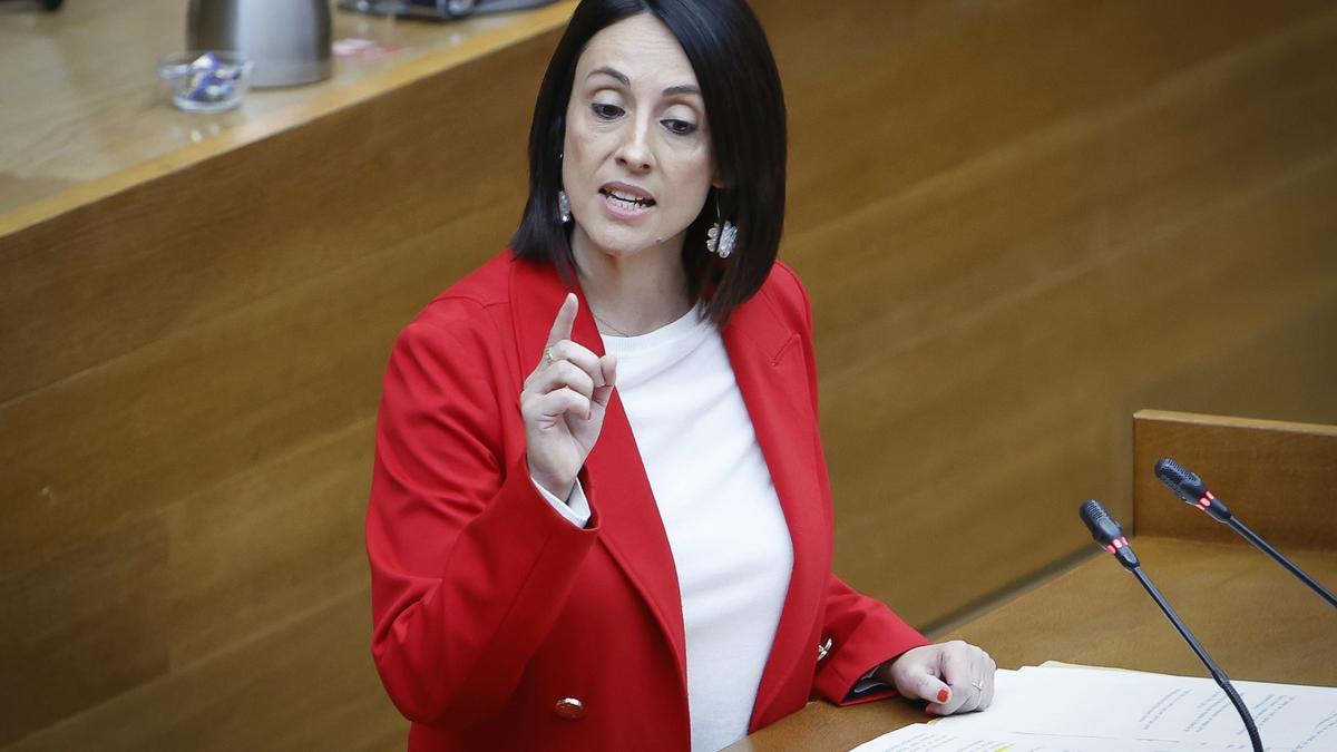 Rebeca Torró, ayer en las Corts.