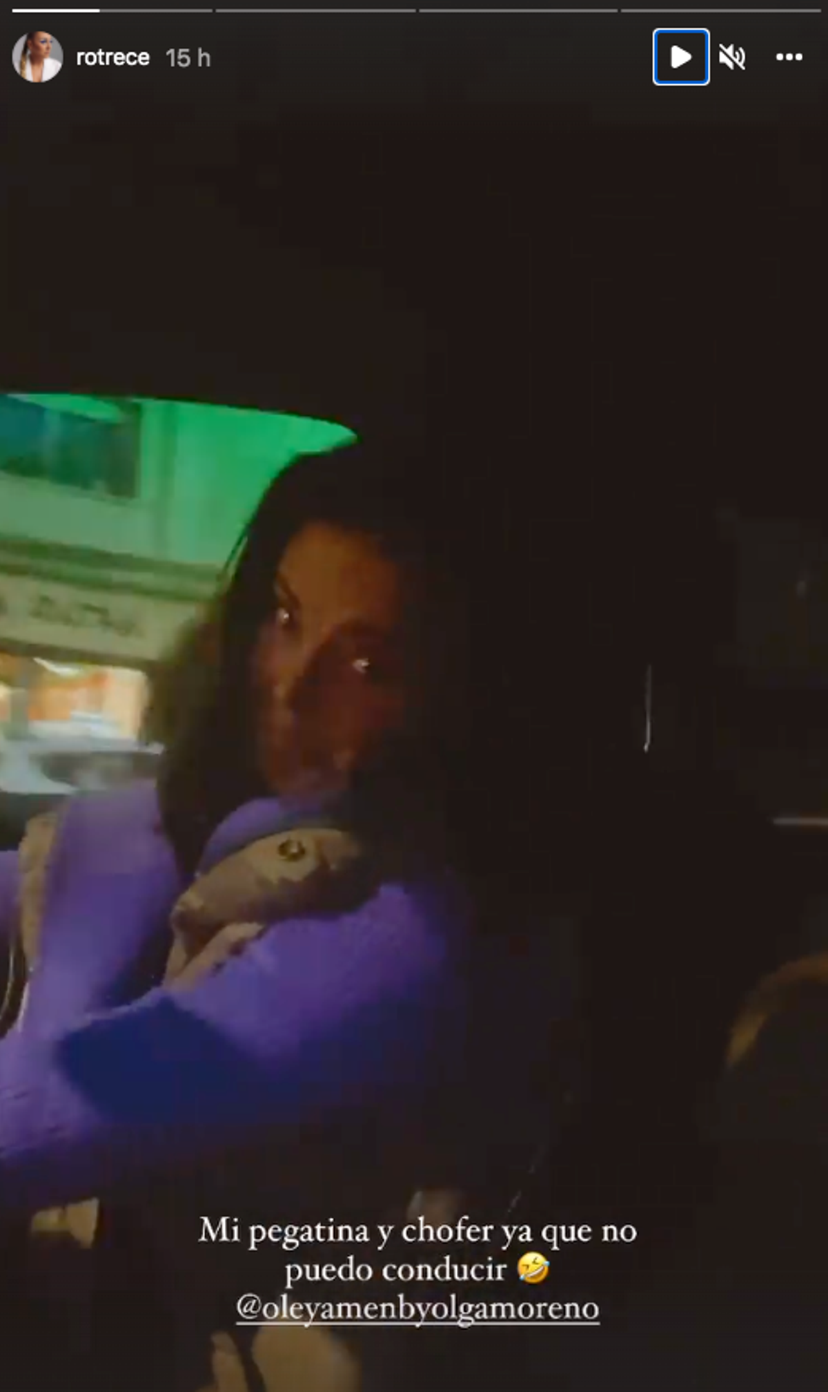 Rocío Flores y Olga Moreno en el coche
