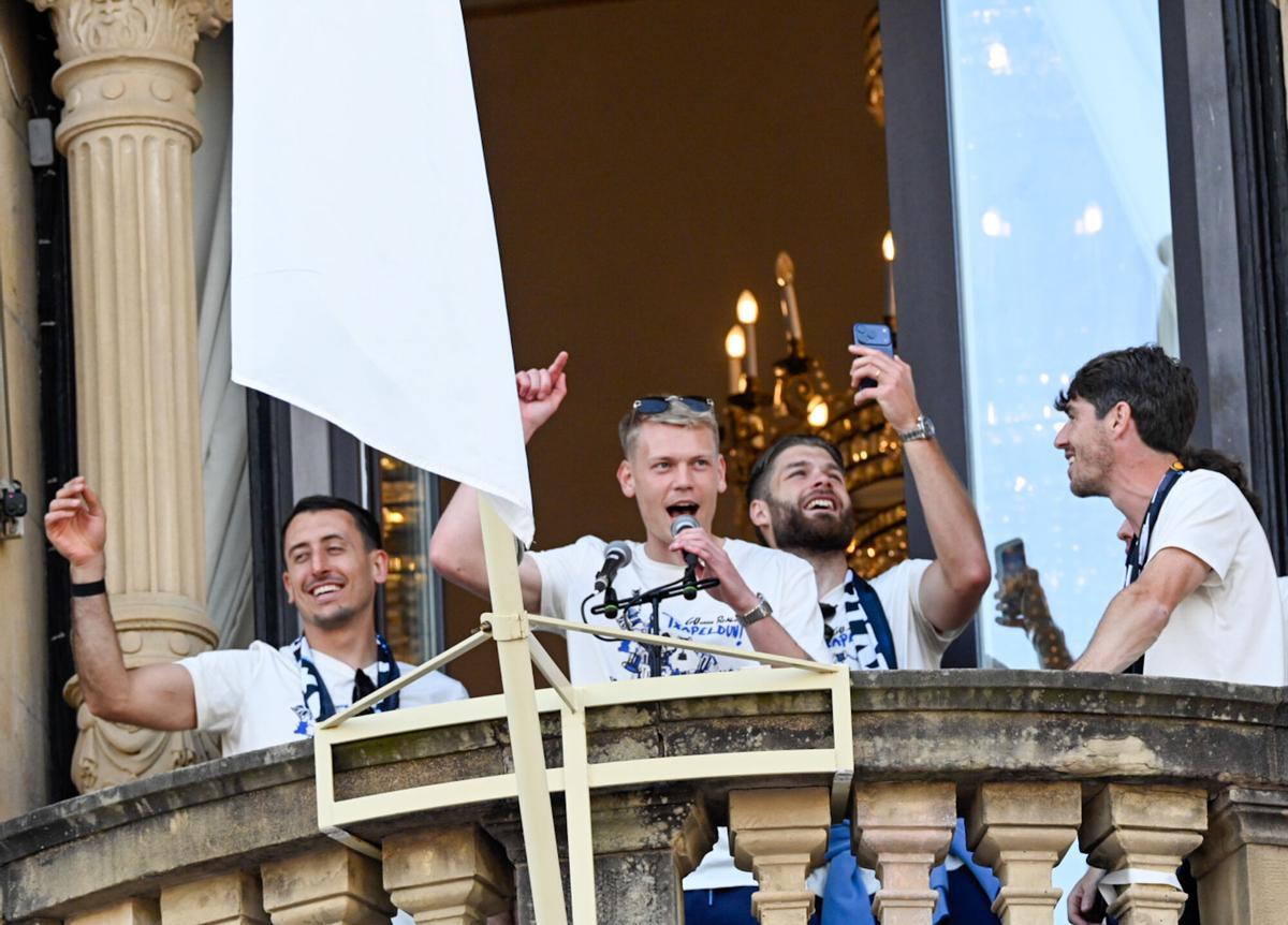 La fiesta de la Real Sociedad tras ganar la Copa del Rey.