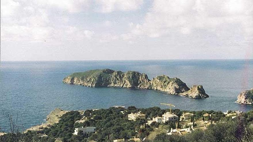 Vista aérea de la reserva marina de las islas Malgrats.