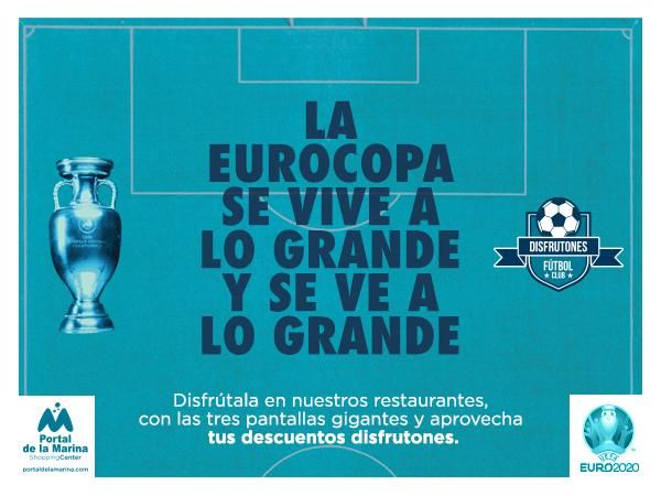 Portal la Marina permite ver todos los partidos de la Eurocopa con el mejor ambiente.