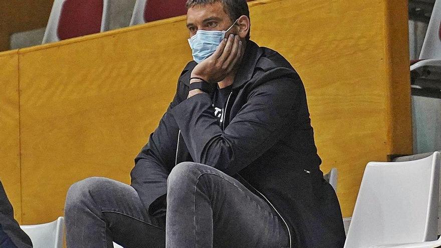 Marc Gasol, a Fontajau en un partit del Bàsquet Girona contra el Castelló de LEB Or.