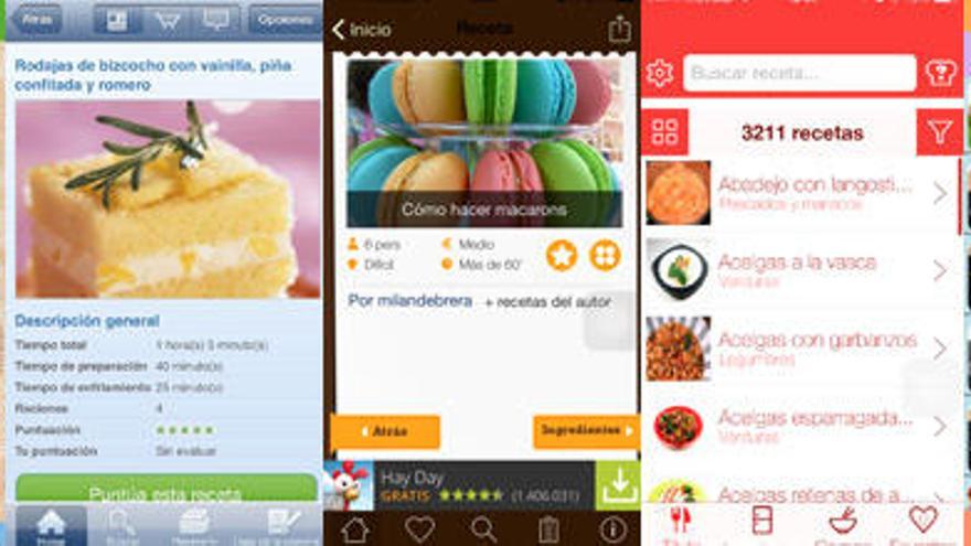 Cinco apps para cocinar