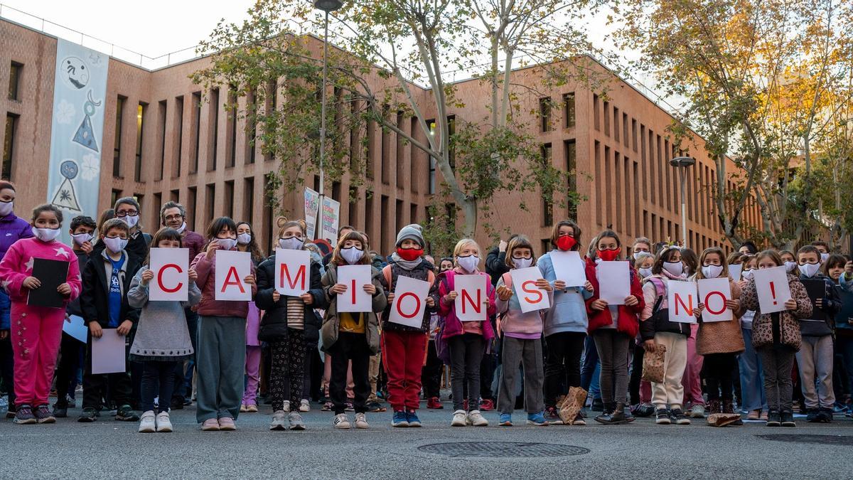 Los alumnos de la Escola Joan Miró.