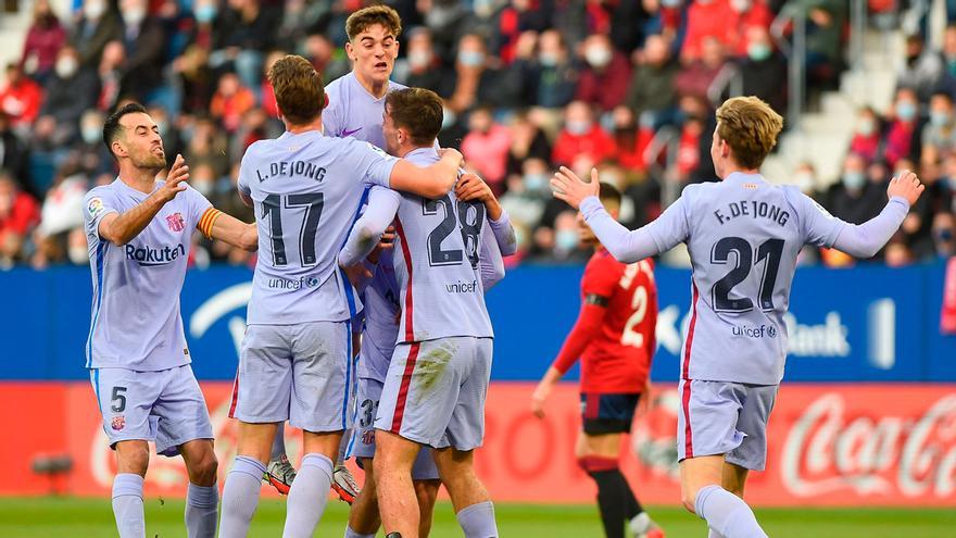 "Asistencia de Gavi y gol de Nico... ¡Larga vida a esta dupla!" Así narró la radio el gol del Barça en Pamplona