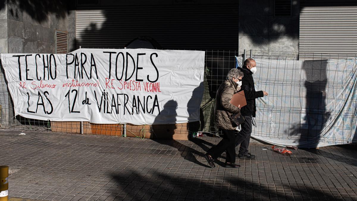 personas desalojadas del Hospitalet