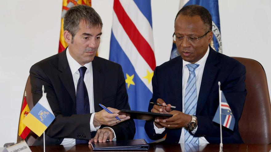 Reunión de Clavijo con el presidente de Cabo Verde José Ulisses Correia