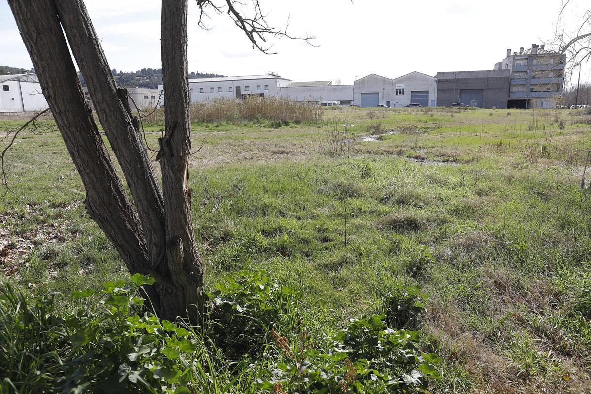Un dels solars on es projecten els edificis al barri de Pont Major.