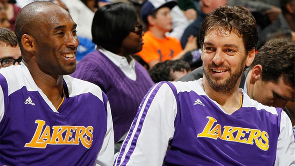 Pau Gasol y Kobe Bryant compartieron grandes momentos