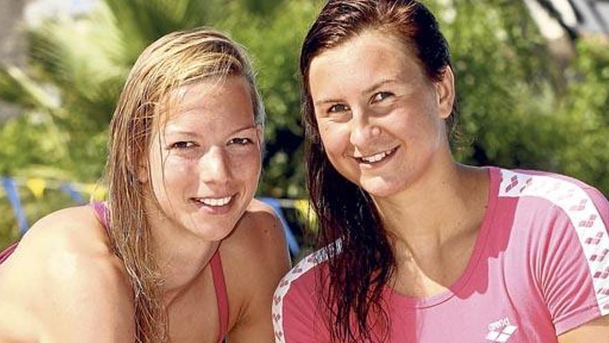 Training auf der Insel: Daniela Schreiber und Theresa Michalak