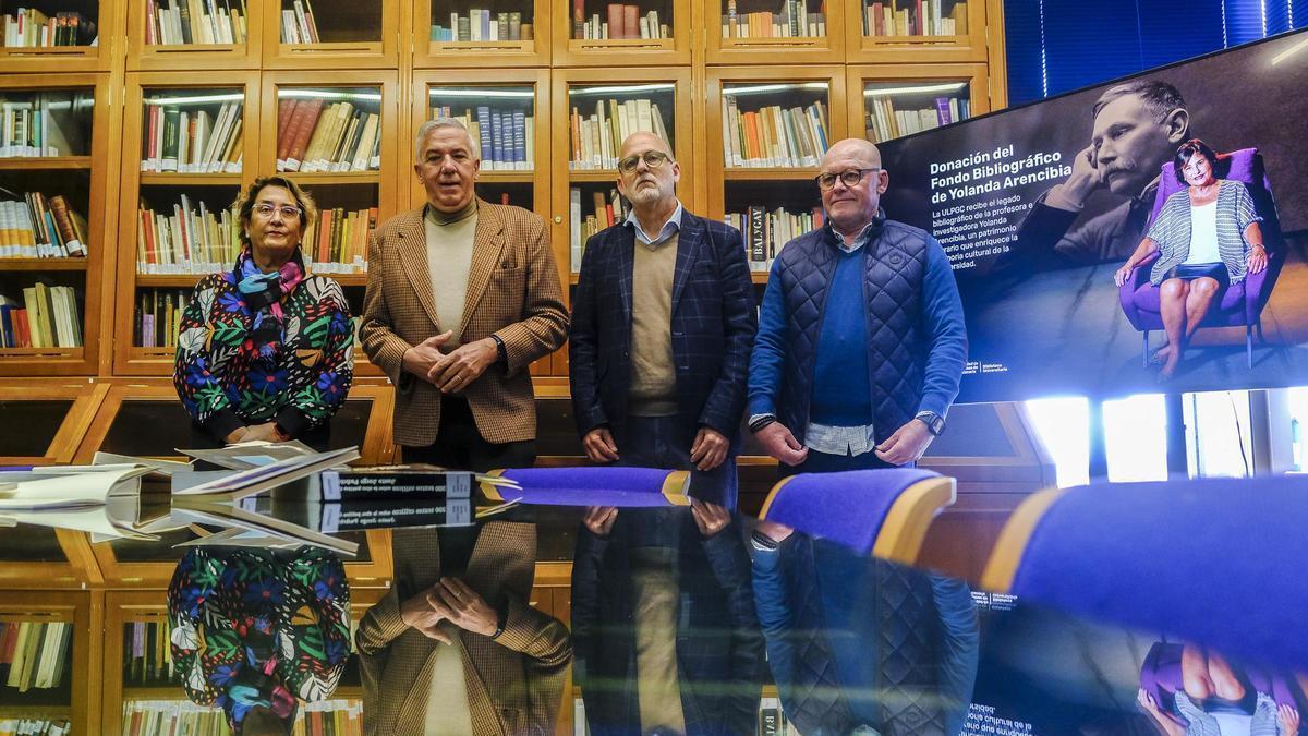 María del Carmen Martín-Marichal, Lluís Serra Majem, Luis Roca y José Miguel Álamo.