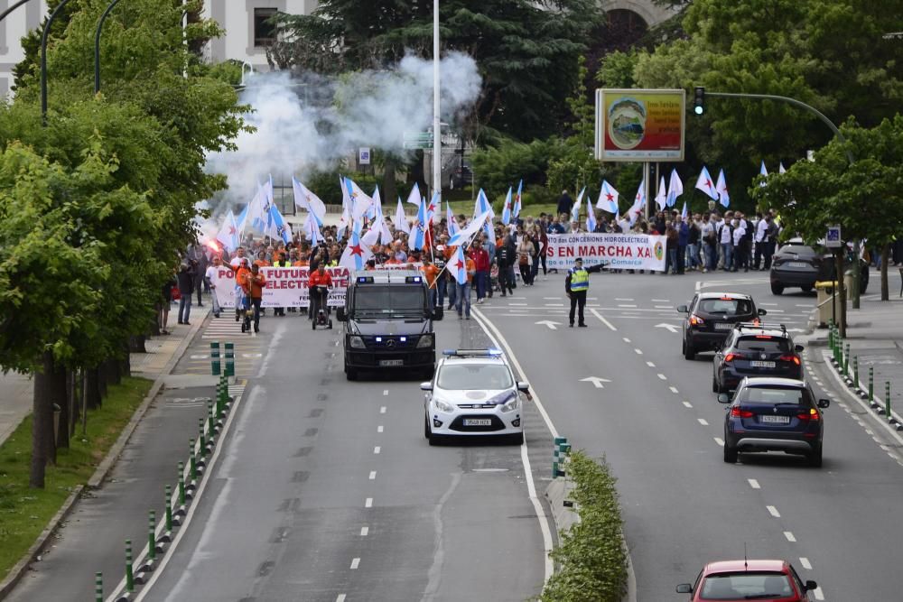 Manifestación de Alcoa en A Coruña