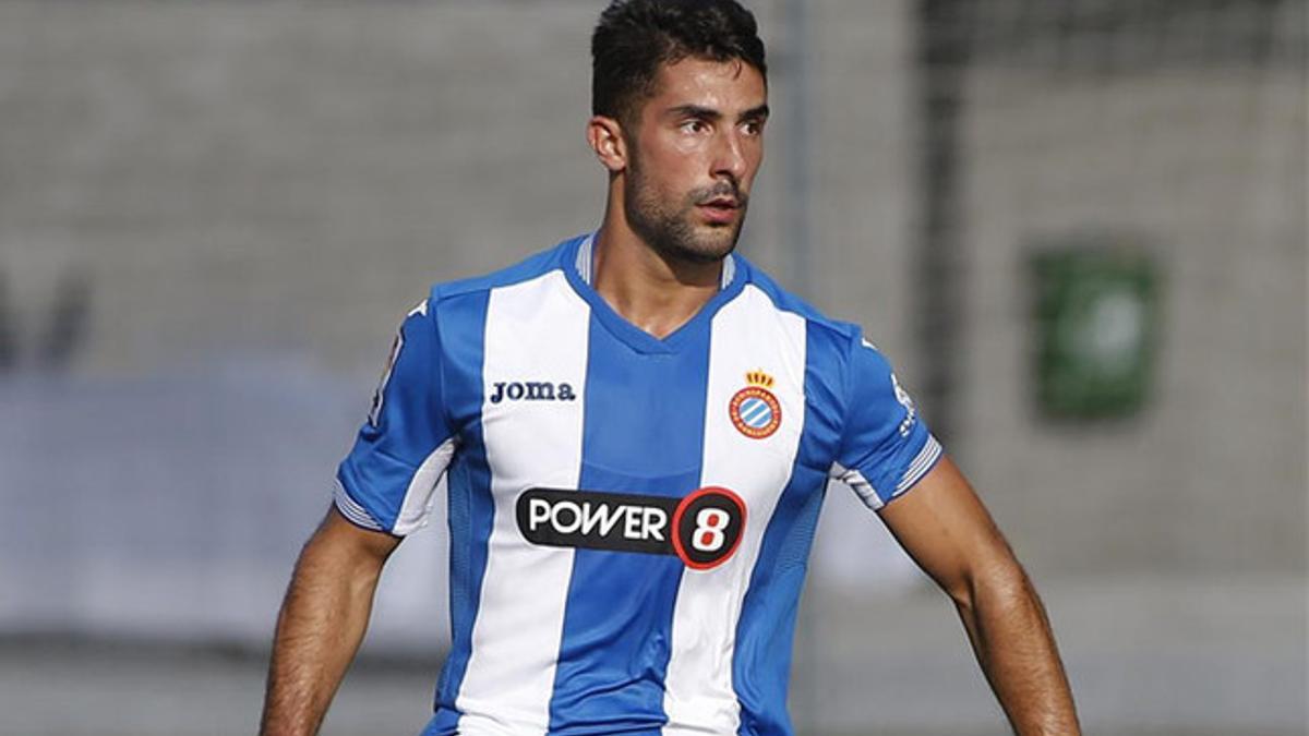 Álvaro, en un partido de pretemporada