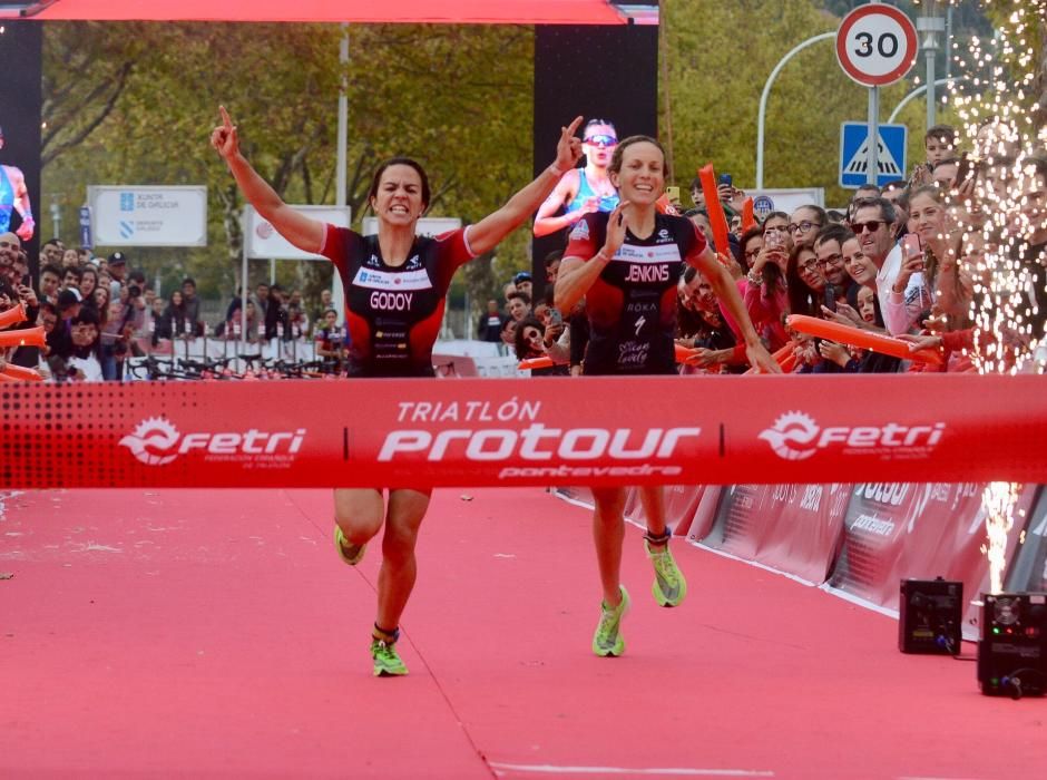 La ciudad de Pontevedra acogió una intensa jornada de triatlón con  la primera edición del ProTour