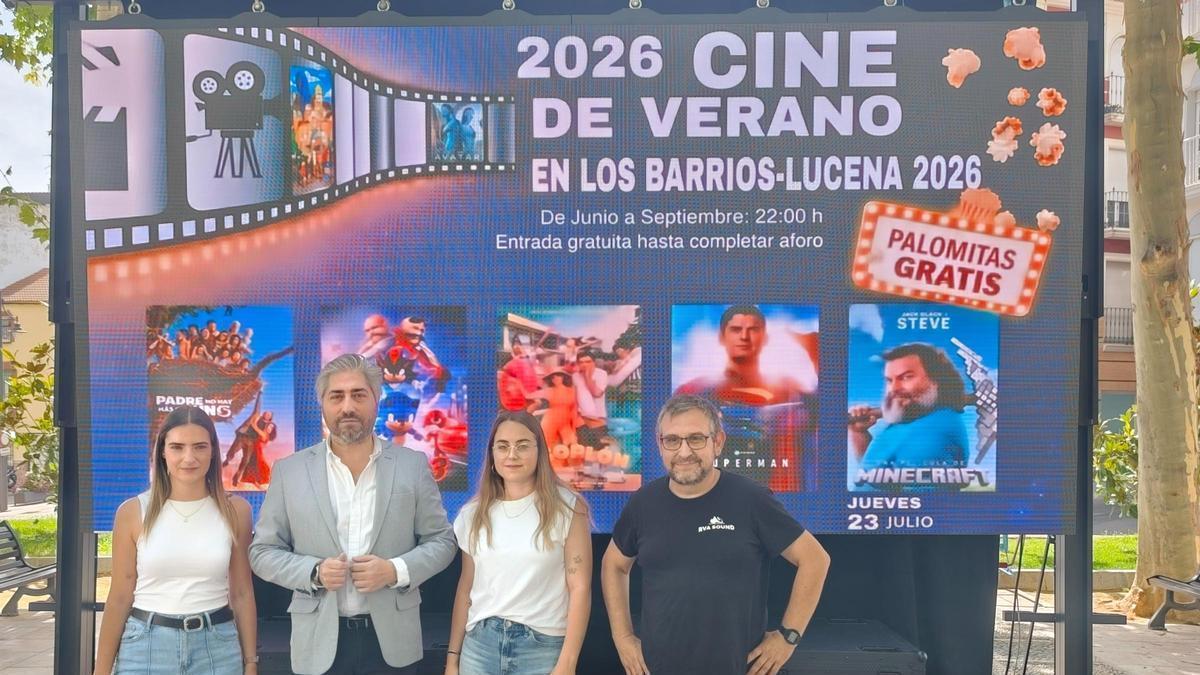 Presentación de la programación del cine de verano de Lucena.