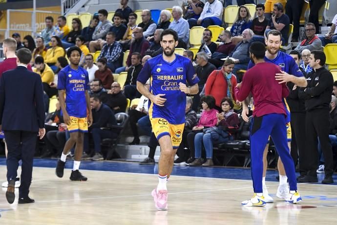 09-02-20 DEPORTES. PABELLON GRAN CANARIA ARENAS. SIETE PALMAS. LAS PALMAS DE GRAN CANARIA. Partido de baloncesto entre los equipos del Herbaife GC y el Barcelona.    Fotos: Juan Castro.