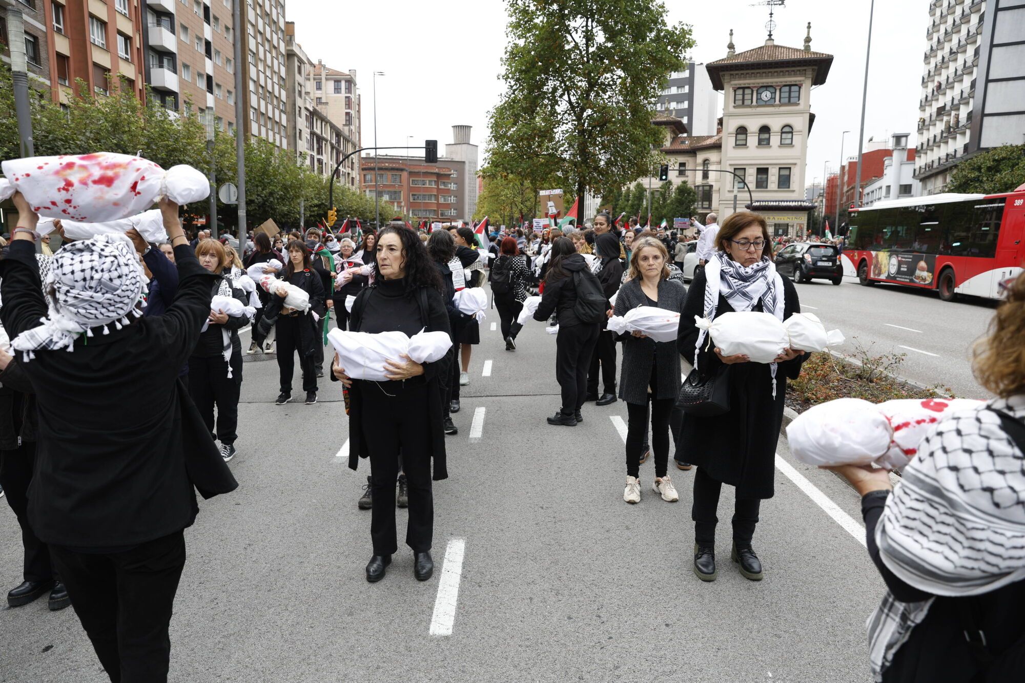 Manifestación a favor de Palestina.