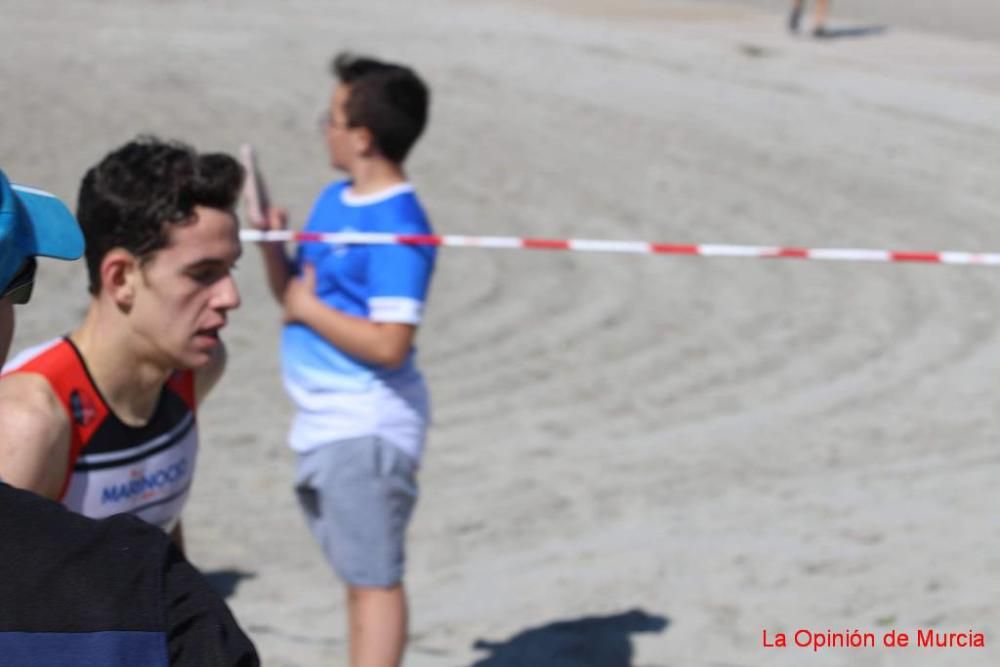 Final de triatlón de Deporte en Edad Escolar