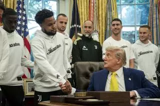 Así reaccionaron los jugadores del Juventus cuando Trump les preguntó sobre Irán y mujeres en la Casa Blanca
