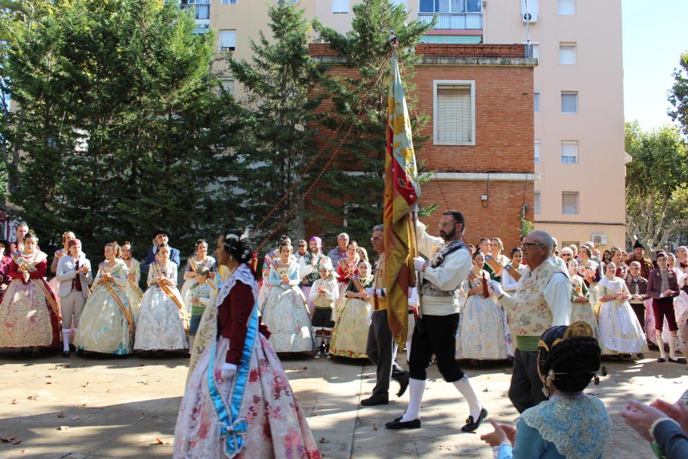 Homenaje a la Senyera de las fallas de Quart y Xirivella