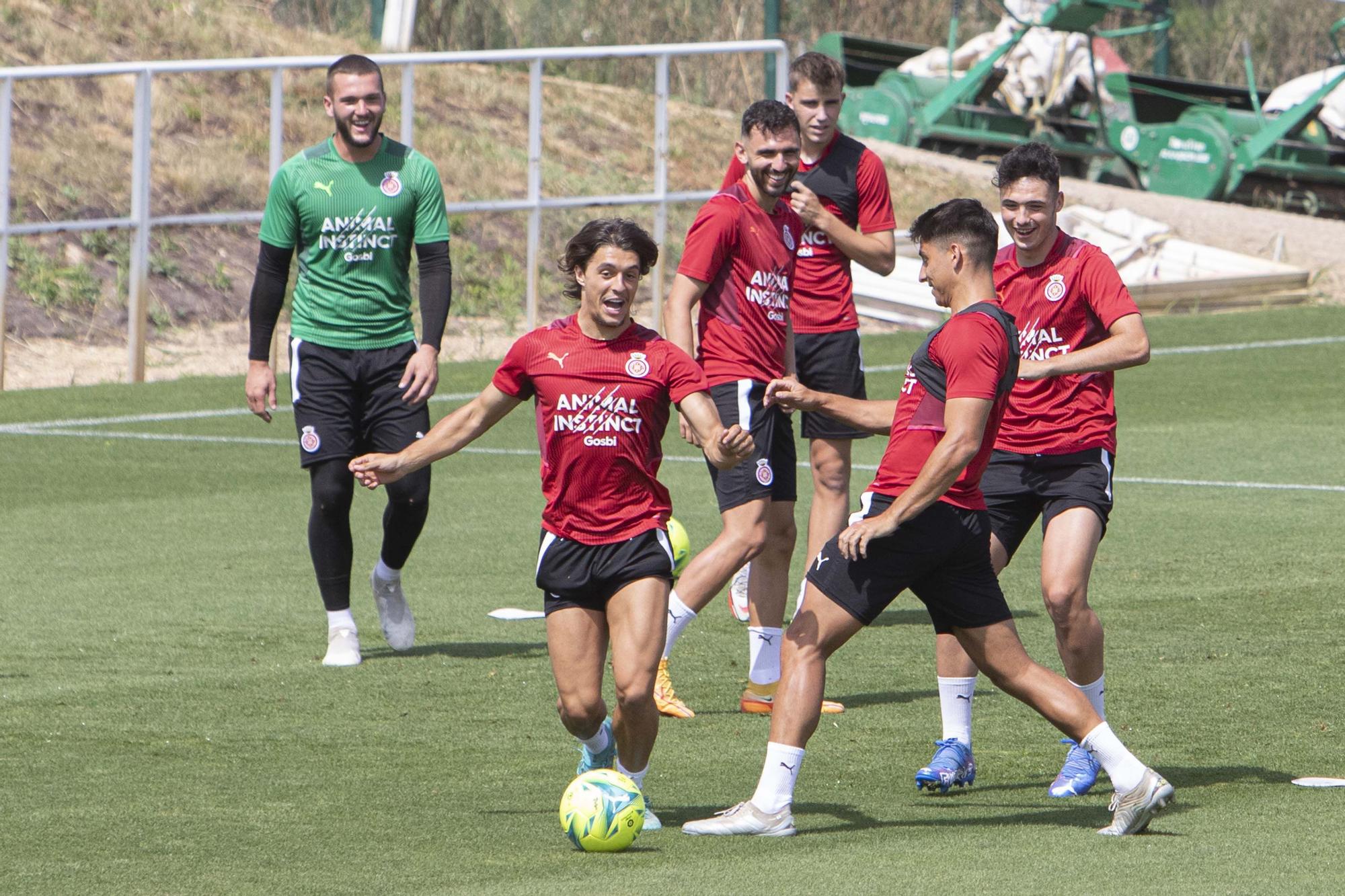 El penúltim entrenament del Girona abans de la final a Tenerife