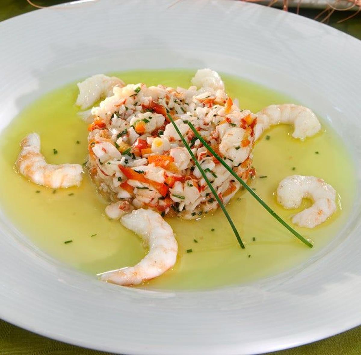 Salpicón con gambas