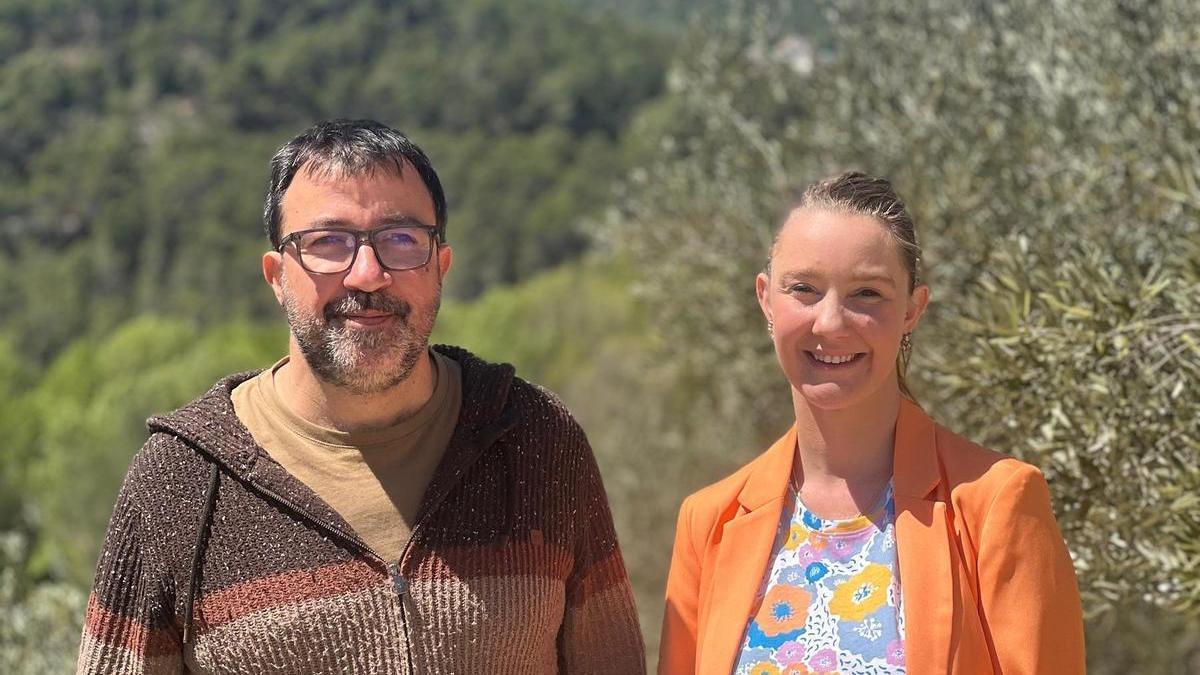 Los representantes de Compromís en la Diputación de Castellón, David Guardiola y Maria Fajardo.