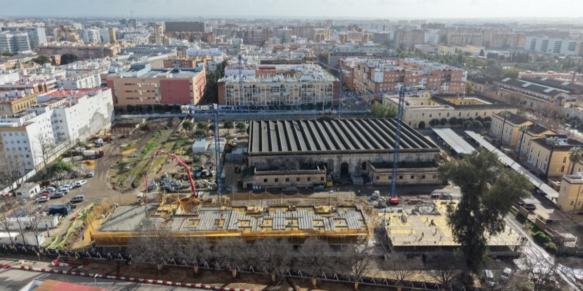 Fotogalería | Las obras del nuevo residencial de Artillería, a vista de pájaro