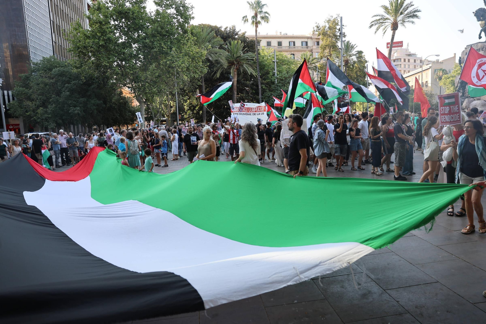 Multitudinaria manifestación por Palestina en Palma