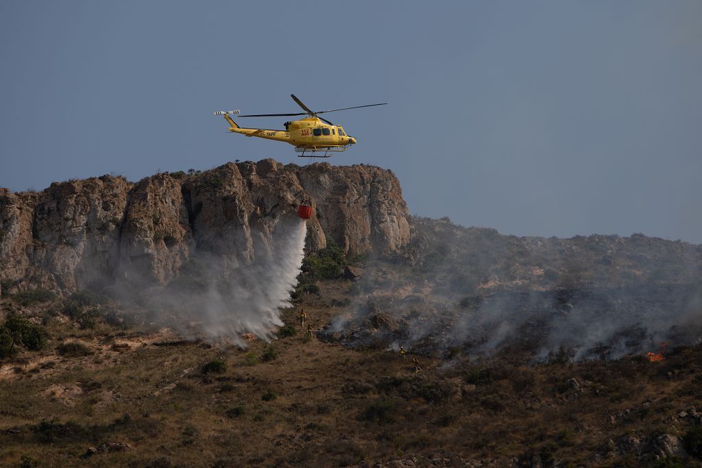 El incendio de las Cuestas del Cedacero, en imágenes