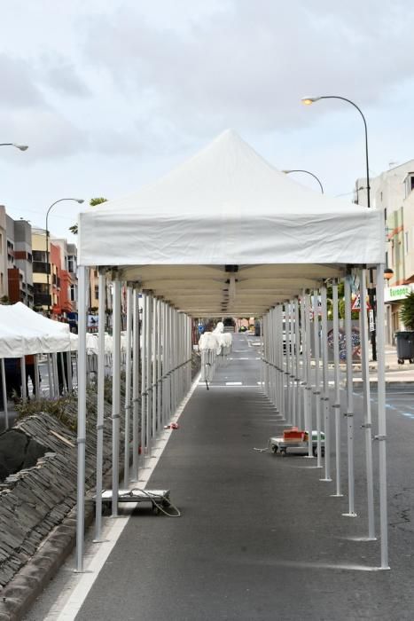 14/11/2019 CARRIZAL. INGENIO. Monataje de la Feria del Sureste en la Avenida Carlos V de Carrizal. Fotógrafa: YAIZA SOCORRO.  | 14/11/2019 | Fotógrafo: Yaiza Socorro