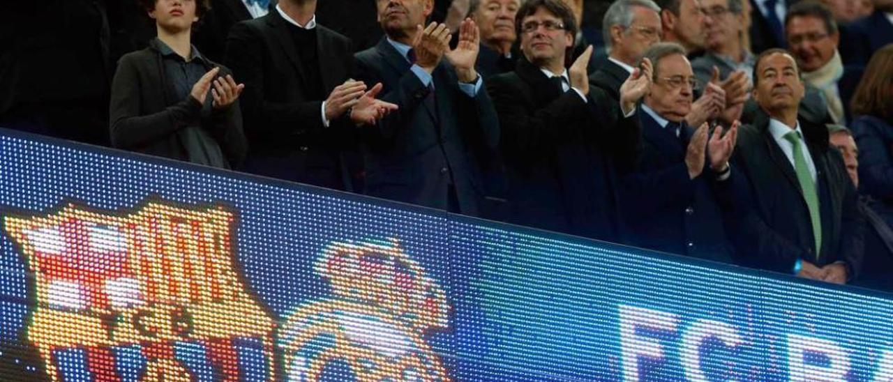 Javier Fernández celebra su ejercicio en el Mundial.