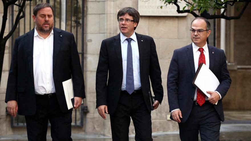 Junqueras, Puigdemont i Turull.