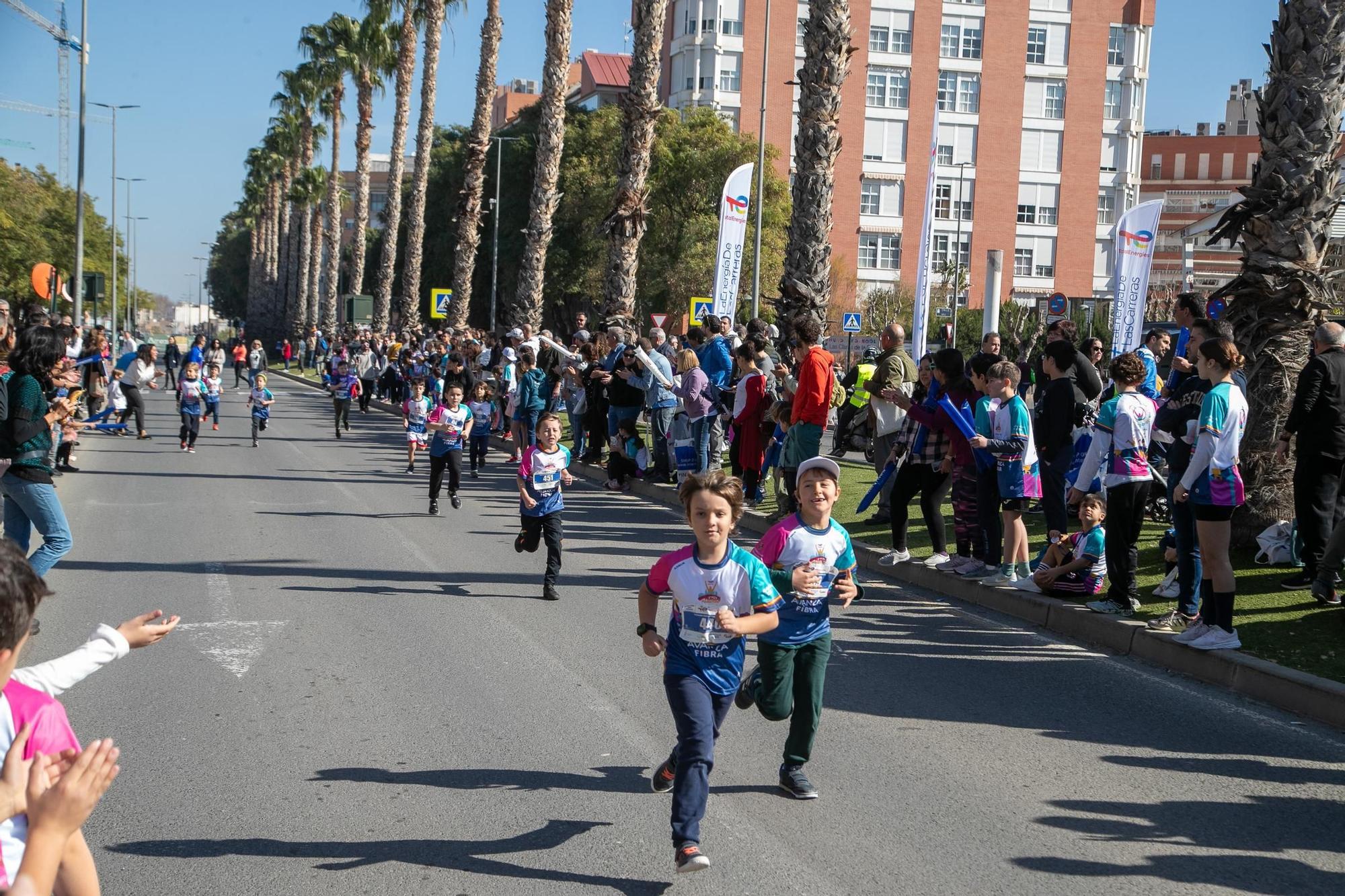 Carrera de menores de la TotalEnergies Murcia Maratón Costa Cálida