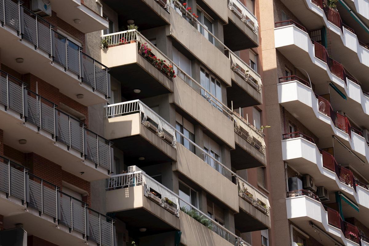 Fachada de un edificio de viviendas