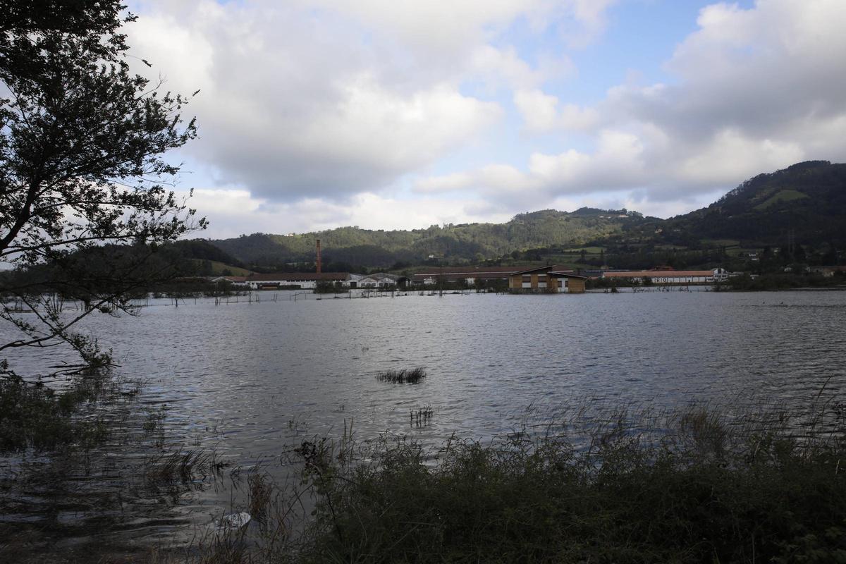 Una vista de la ría de Villaviciosa.