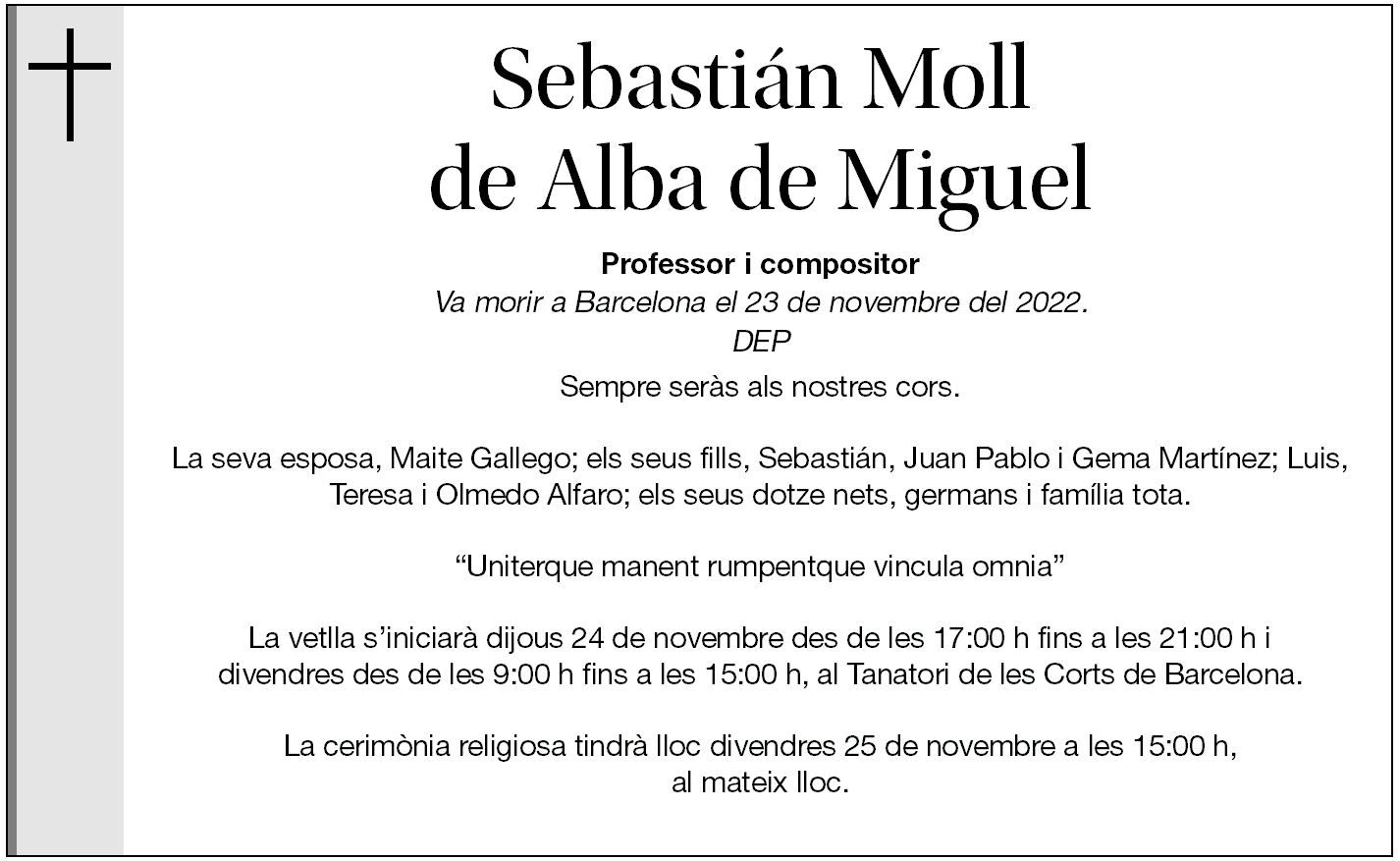 Sebastián Moll de Alba de Miguel