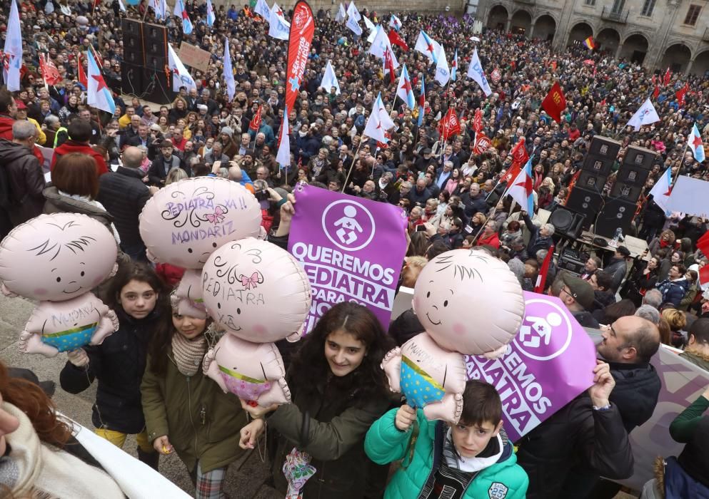 Clamor en Santiago contra los recortes en la sanidad pública gallega