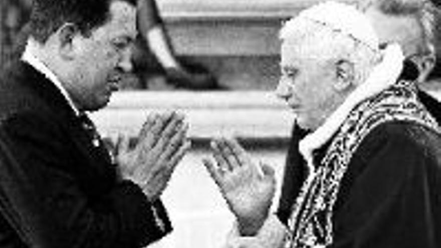 REPRIMENDA DE BENEDICTO XVI AL PRESIDENTE CHAVEZ