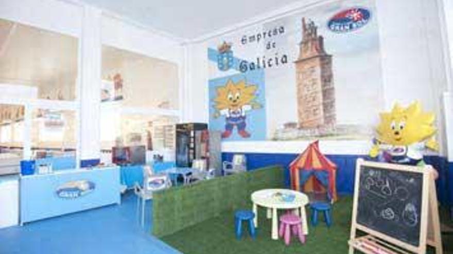 La original zona infantil es otro de los servicios.