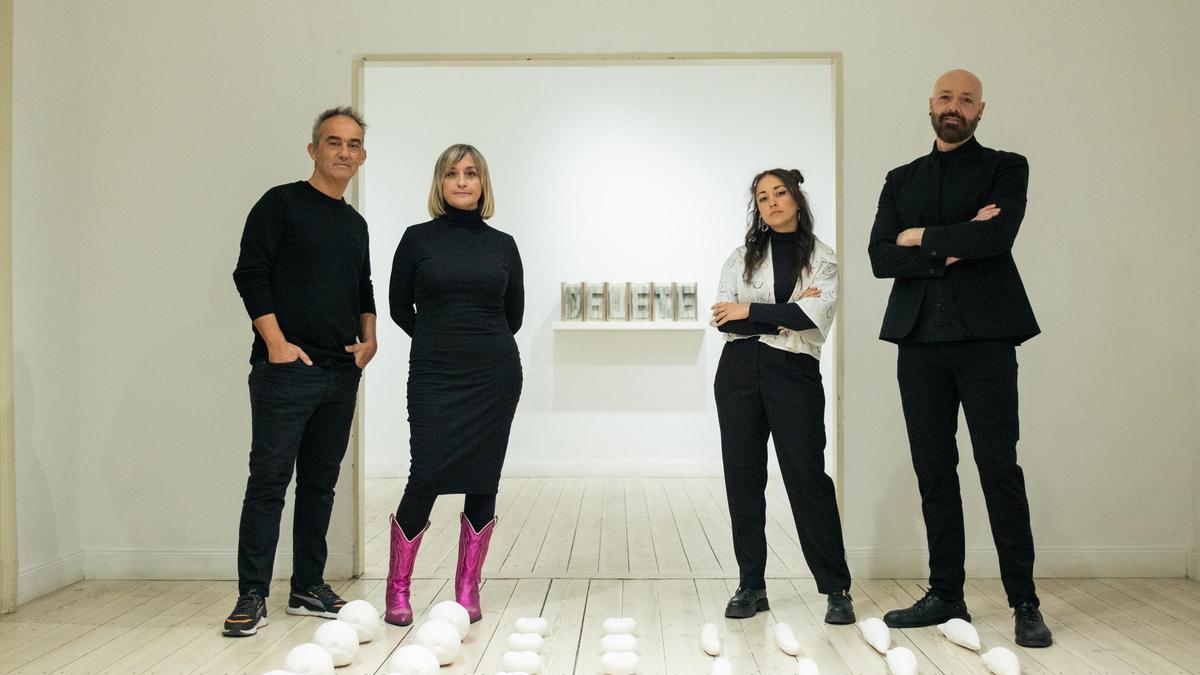 De izq., a dcha., Pablo San José y Cynthia Viera (PSJM), Asiria Álvarez y Acaymo S. Cuesta.