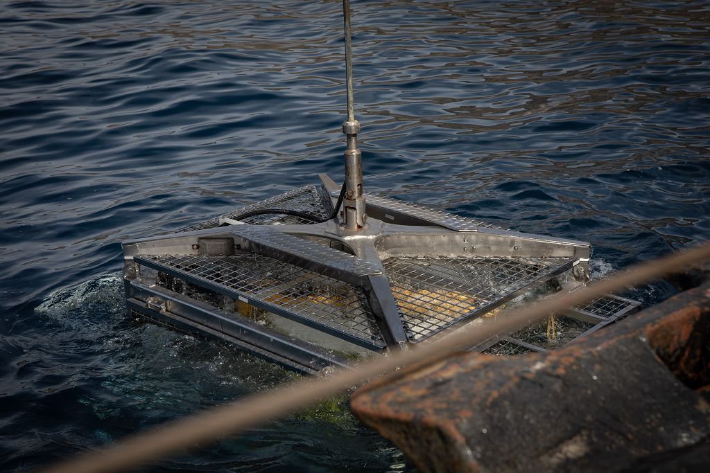 Demostración en Cartagena del nuevo robot de la Armada, el ROV ‘Leopard’