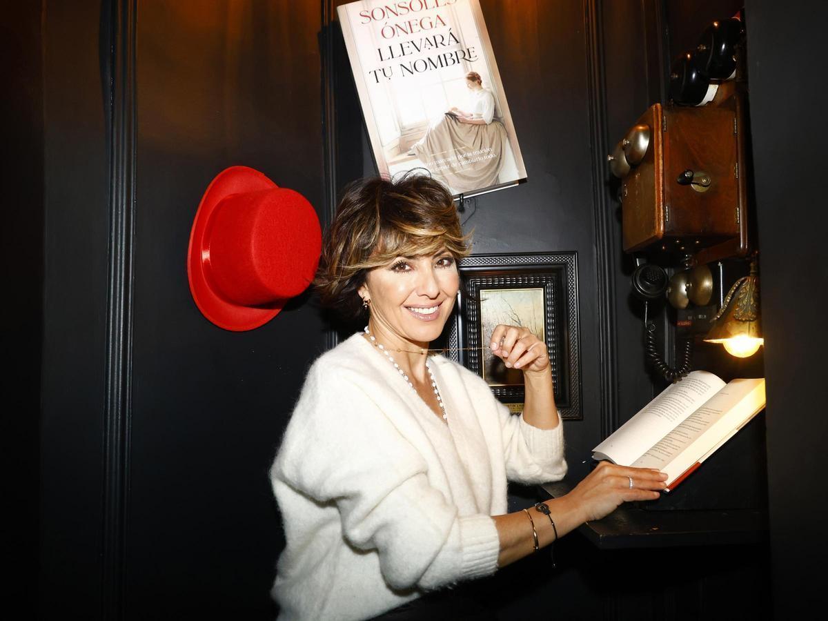 Sonsóles Ónega, hace dos semanas en la presentación de su nueva novela en Madrid.