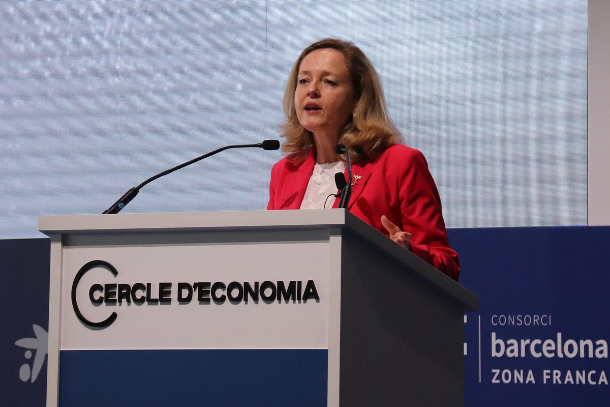 La vicepresidenta segunda y ministra de Economia i Transformación Digital del Gobierno central, Nadia Calviño.