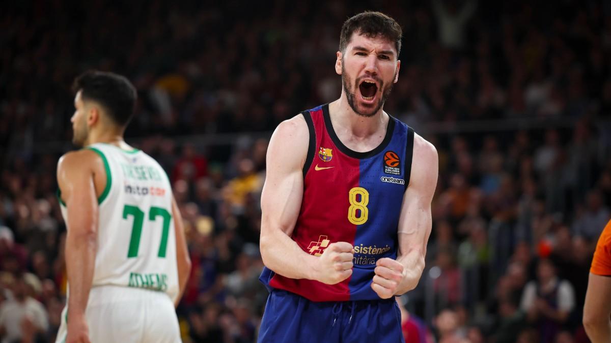 En su segunda temporada de azulgrana, Darío Brizuela está siendo una de las referencias del Barça