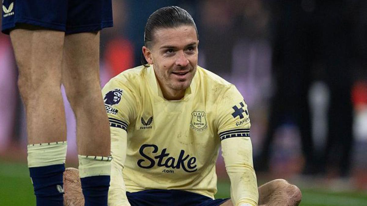 Jack Grealish, lesionado con el Everton