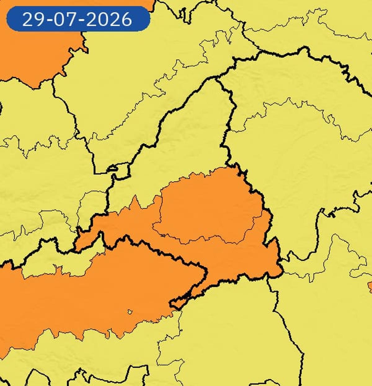 Avisos y alertas de la Aemet para la jornada de hoy