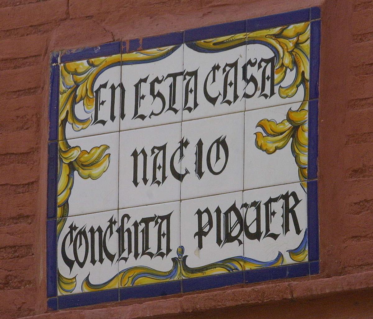 Casa Museo Conchita Piquer. Situada en la calle Ruaya de Valencia.