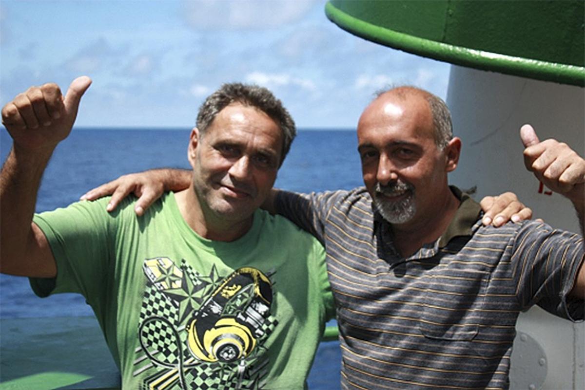 José Alfonso García y Alfonso Rey, los marineros gallegos secuestrados en el «Vega 5»